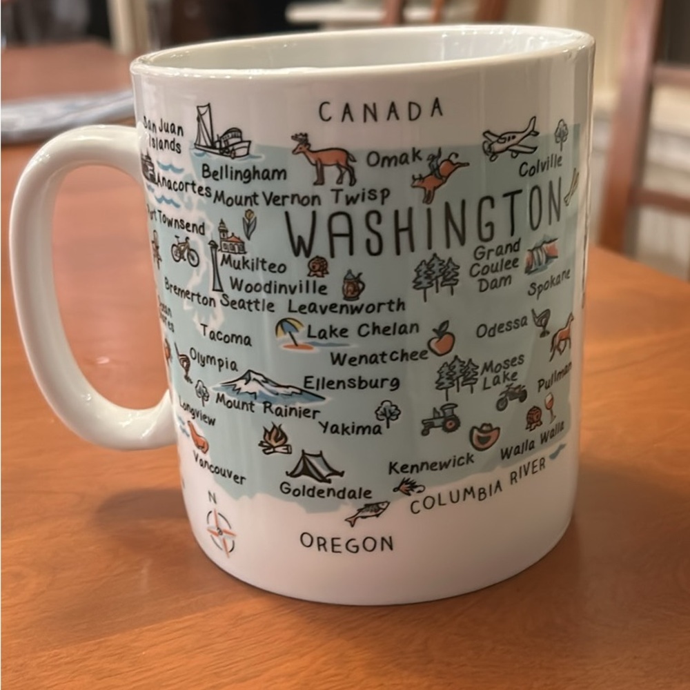 222 Fifth Washington State Map Mug - Multicolor